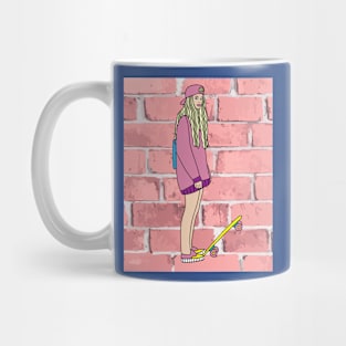 Retro Skateboarder Mug